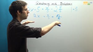 Termumformung mit Brüchen - Gleichungen lösen mit Brüchen - Mathe Nachhilfe ONLINE