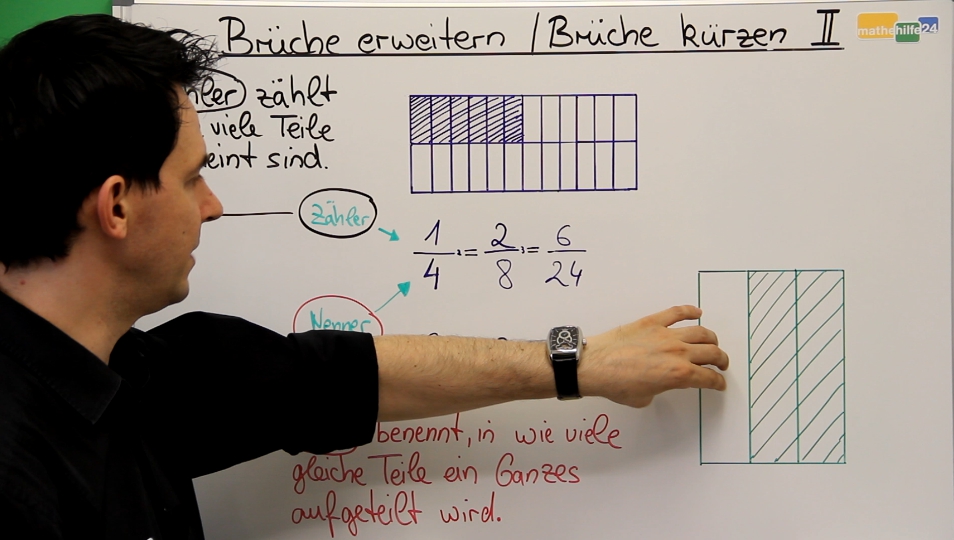 Brüche kürzen und erweitern - Mathehilfe24 » mathehilfe24