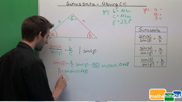 Sinussatz - Übung (1)